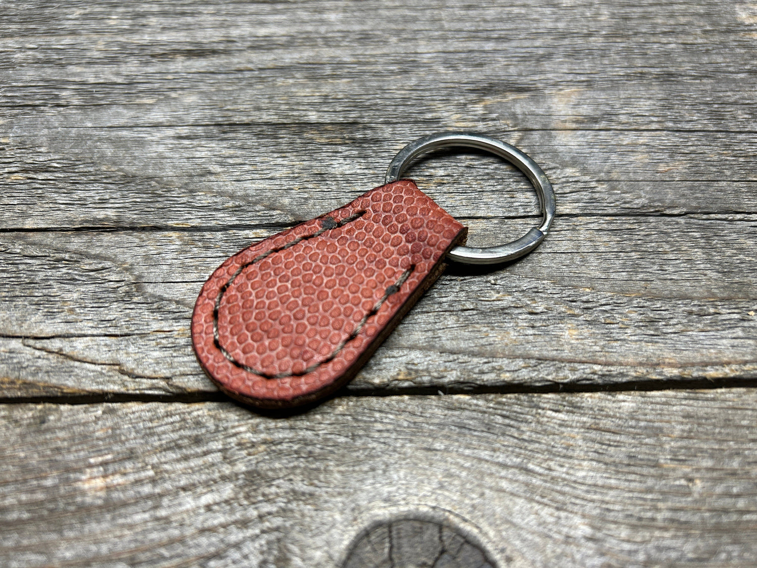 Horween Real NFL Football Leather Key Chain