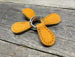 Set of 4! Horween (Heart of the Hide) Baseball key chain