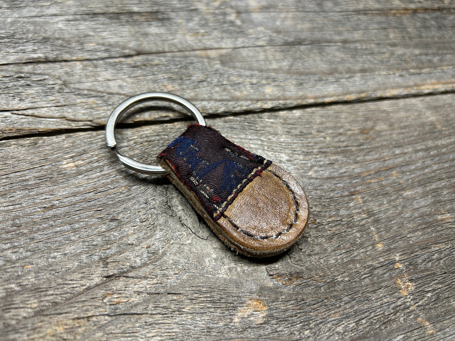 Vintage Spalding Baseball Glove key chain with Authentic Patch