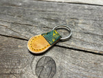 Vintage Hollander Baseball Glove key chain with Authentic Patch