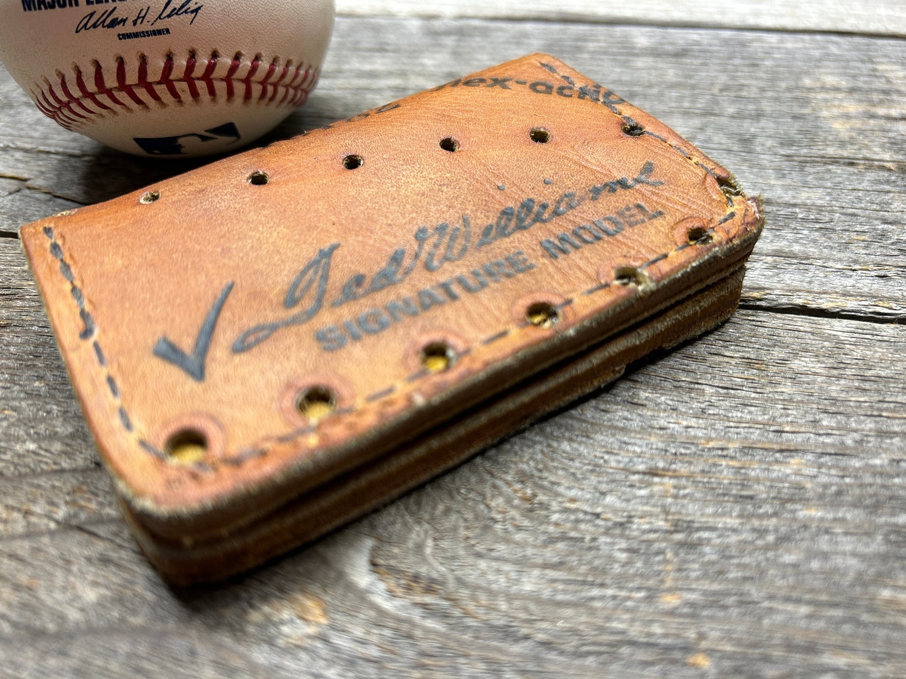 Vintage Sears Ted Williams Baseball Glove Wallet!