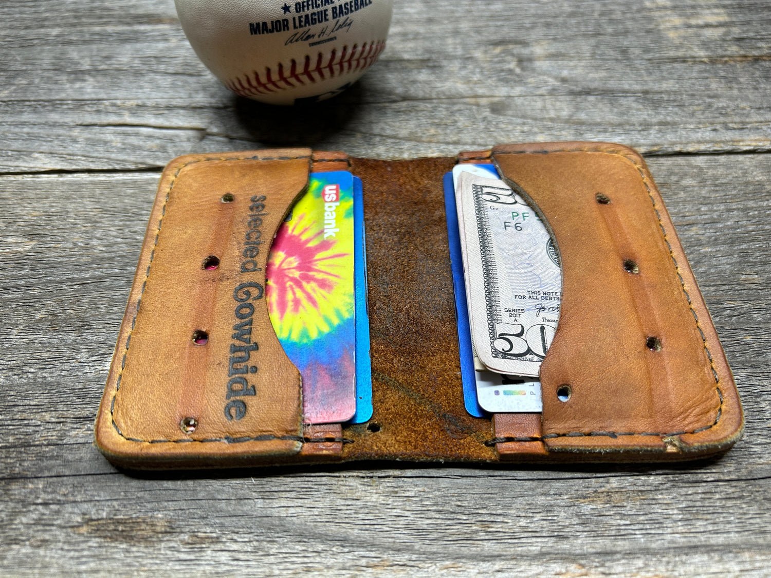 Vintage Sears Ted Williams Baseball Glove Wallet!