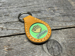 Horween Leather Baseball Glove Keychain, Unique Fan Gift