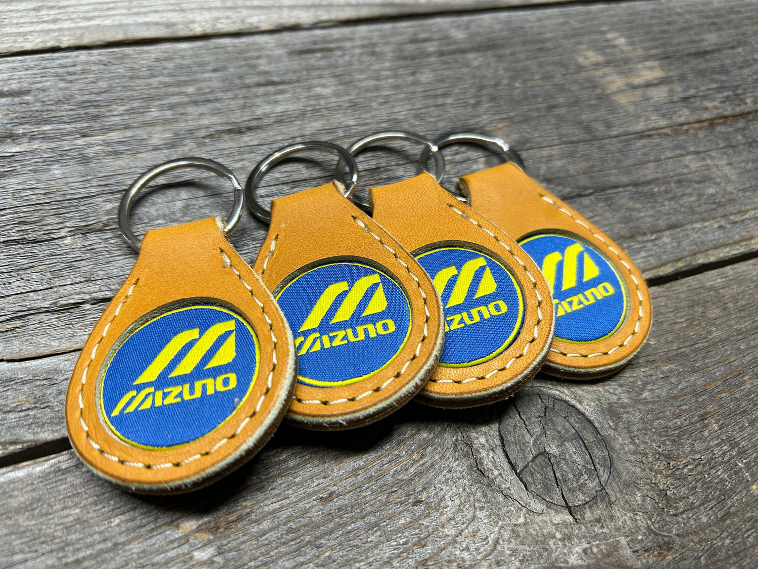 4 Pack! Great Gift Idea! Mizuno Baseball Glove Key Chain!