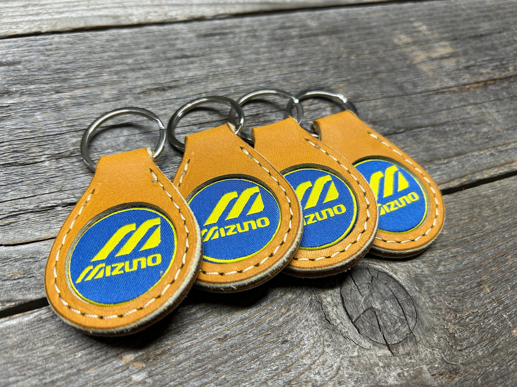 4 Pack! Great Gift Idea! Mizuno Baseball Glove Key Chain!