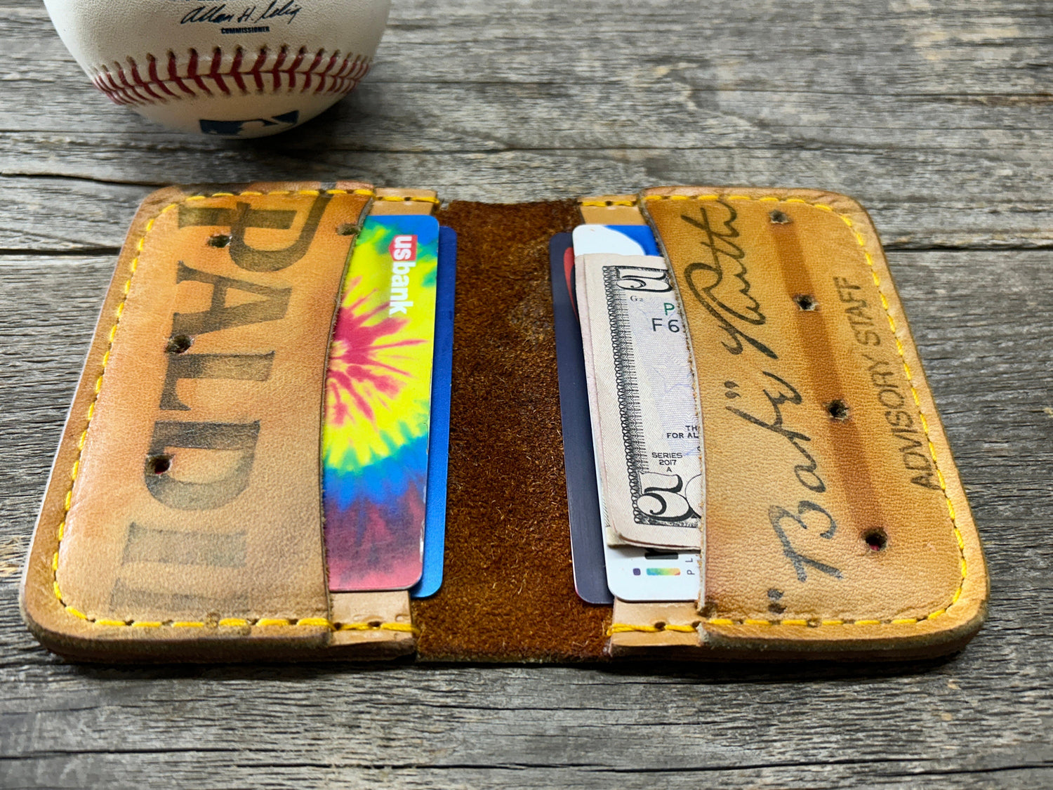 Vintage Spalding Babe Ruth Baseball Glove Wallet!!