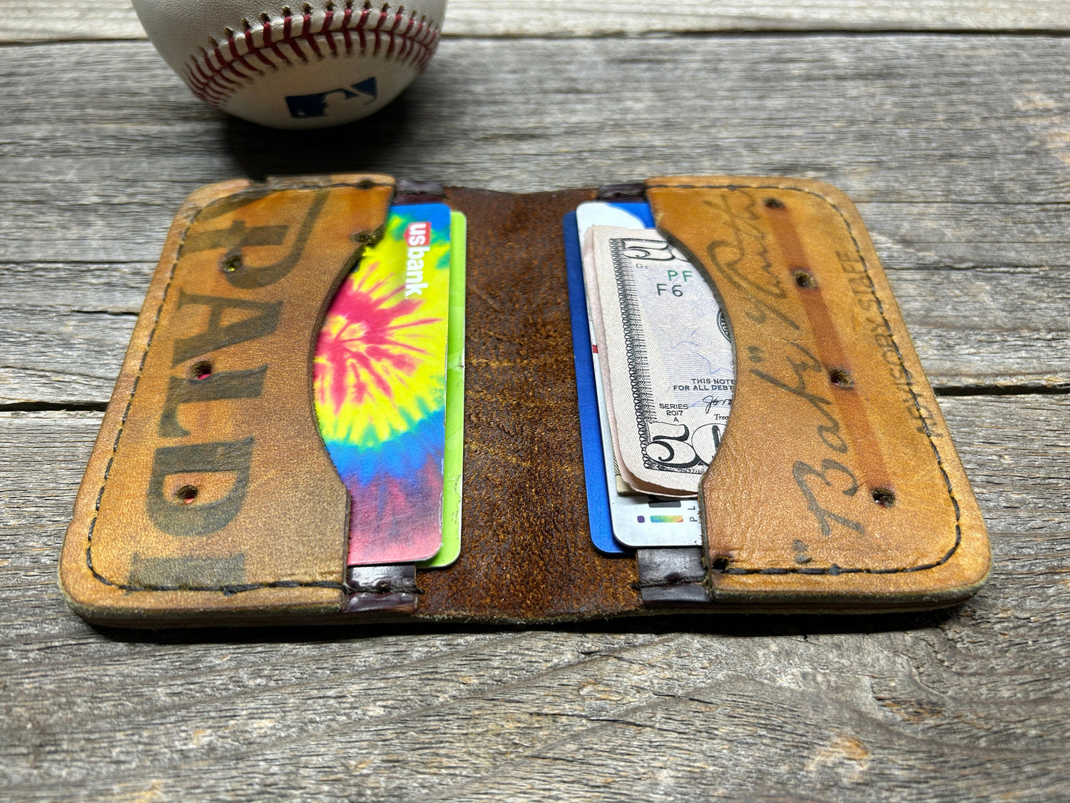 Vintage Spalding Babe Ruth Baseball Glove Wallet!!
