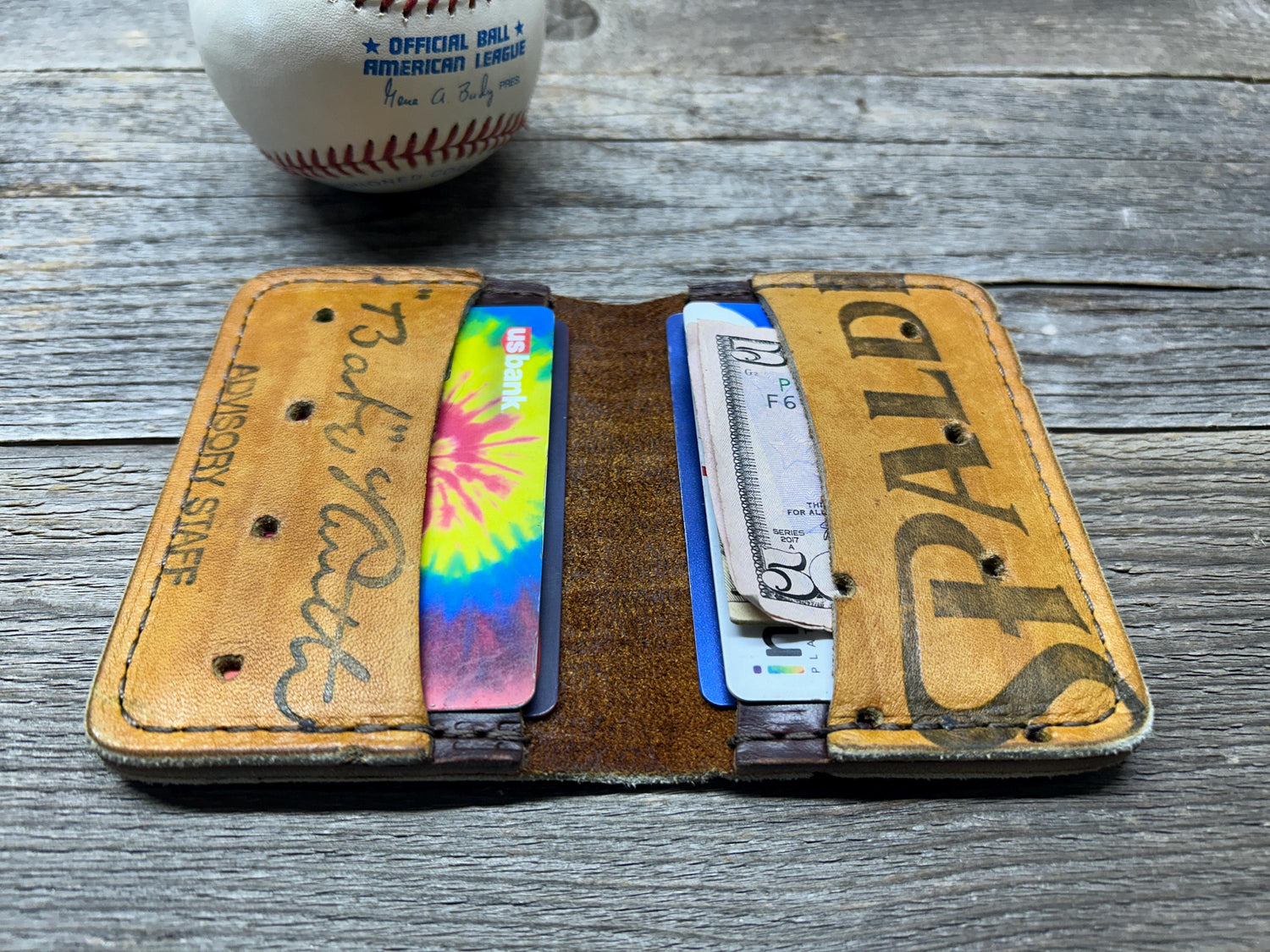 Vintage Spalding Babe Ruth Baseball Glove Wallet!!