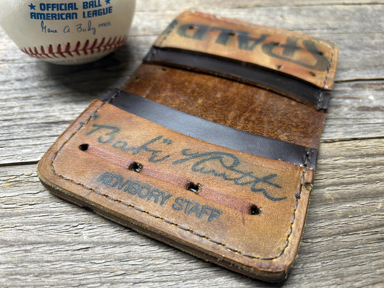 Vintage Spalding Babe Ruth Baseball Glove Wallet!!
