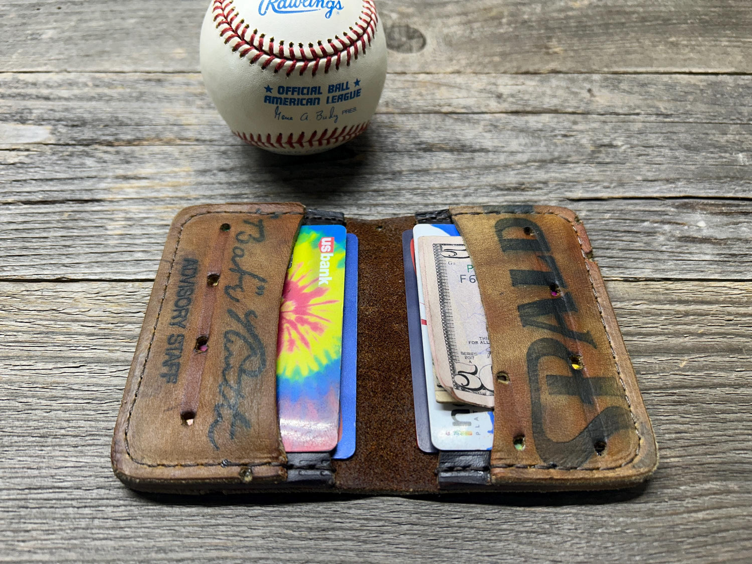 Vintage Spalding Babe Ruth Baseball Glove Wallet!!