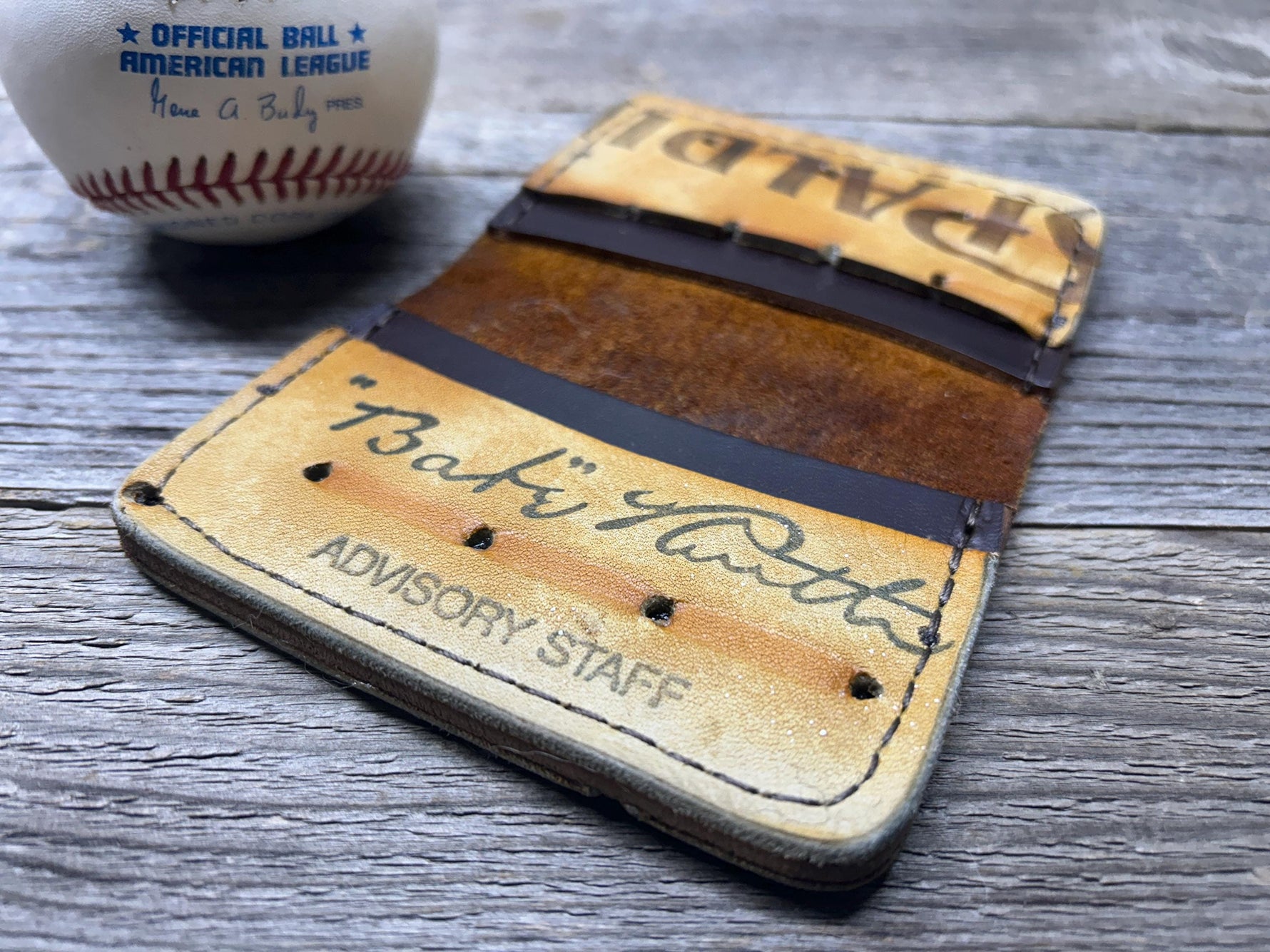 Vintage Spalding Babe Ruth Baseball Glove Wallet!!