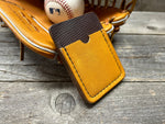 Marked down for Christmas!!! Horween Baseball Leather (Heart of the Hide) Top Loading Baseball Glove Wallet with Hidden 3rd Pocket!!