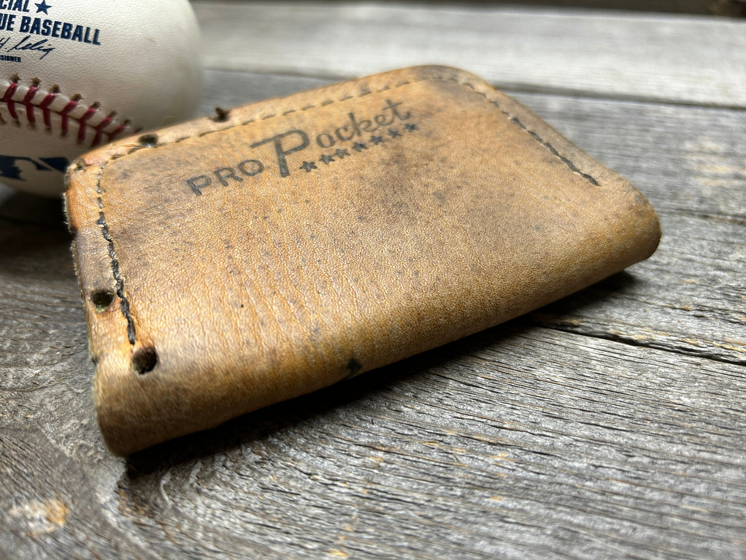 Vintage Ted Williams Baseball Glove Wallet!