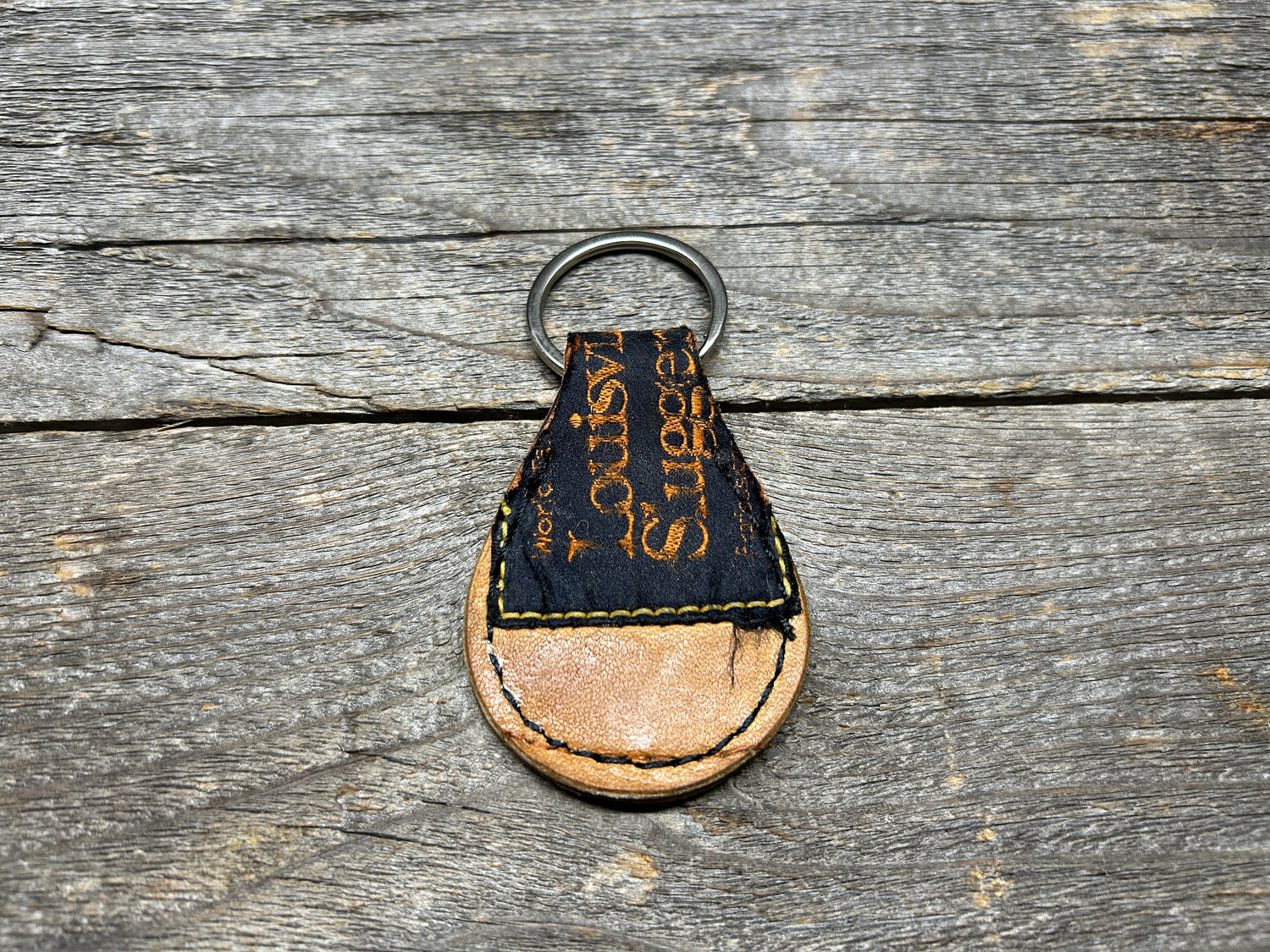Vintage Louisville Slugger Baseball Glove Key Chain with Authentic Patch!