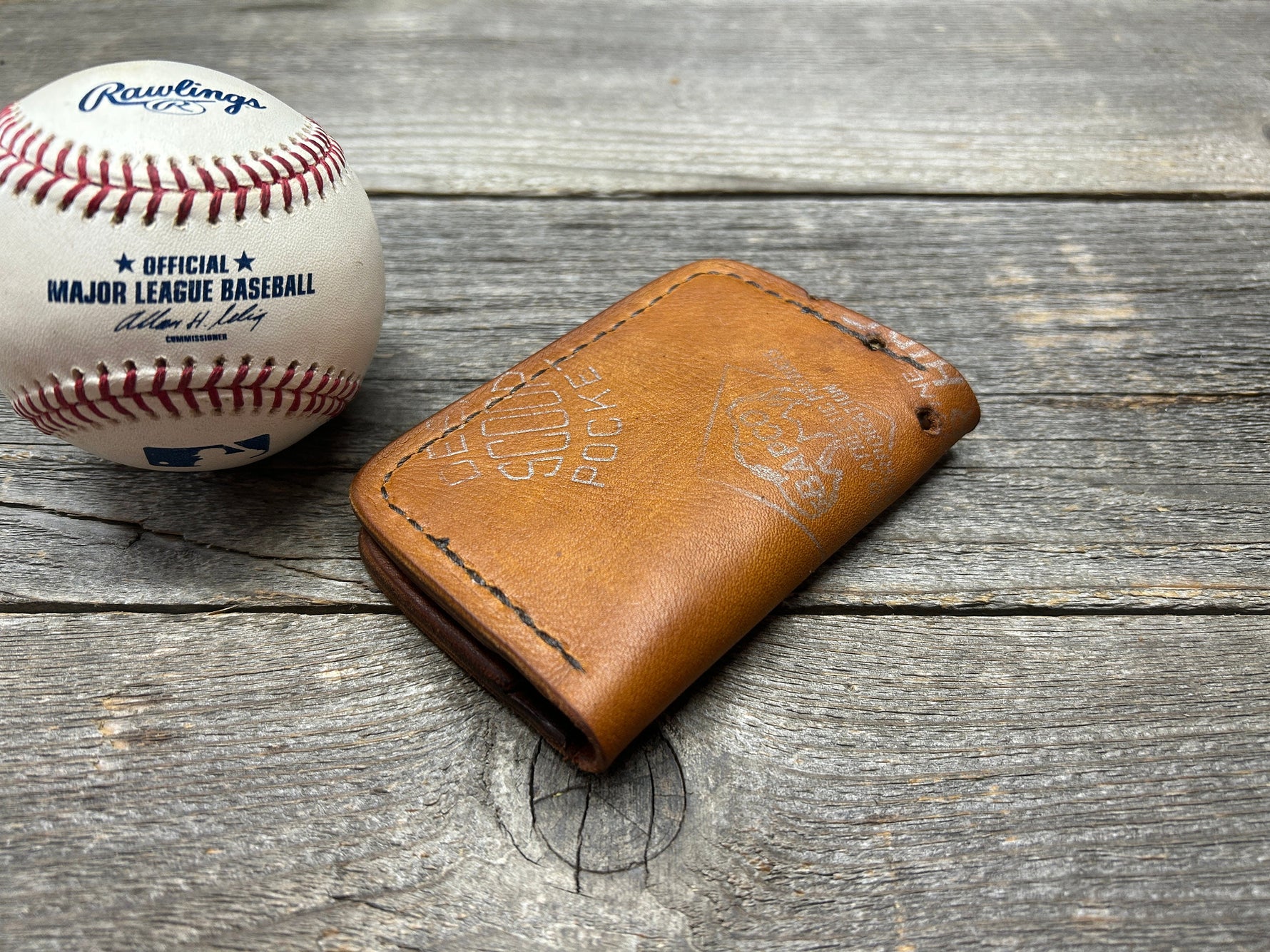 Vintage Mickey Mantle Baseball Glove Wallet!