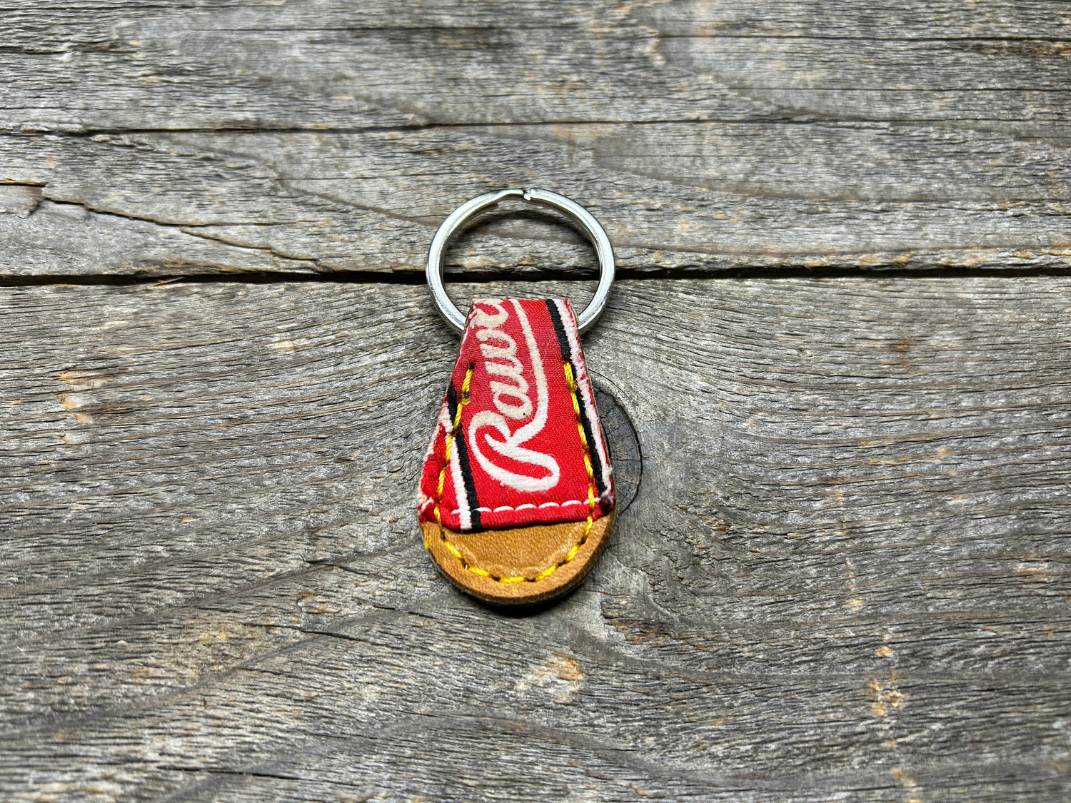 Vintage Rawlings Baseball Glove key chain with Authentic Patch