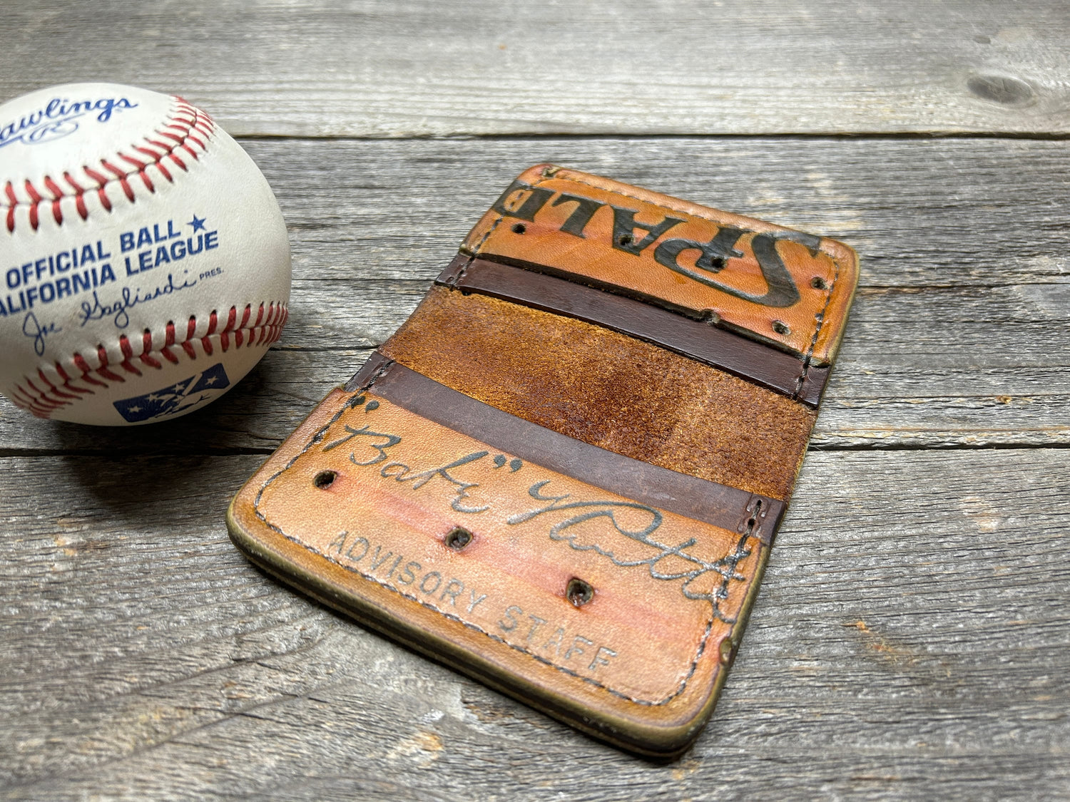 Vintage Spalding Babe Ruth Baseball Glove Wallet!!