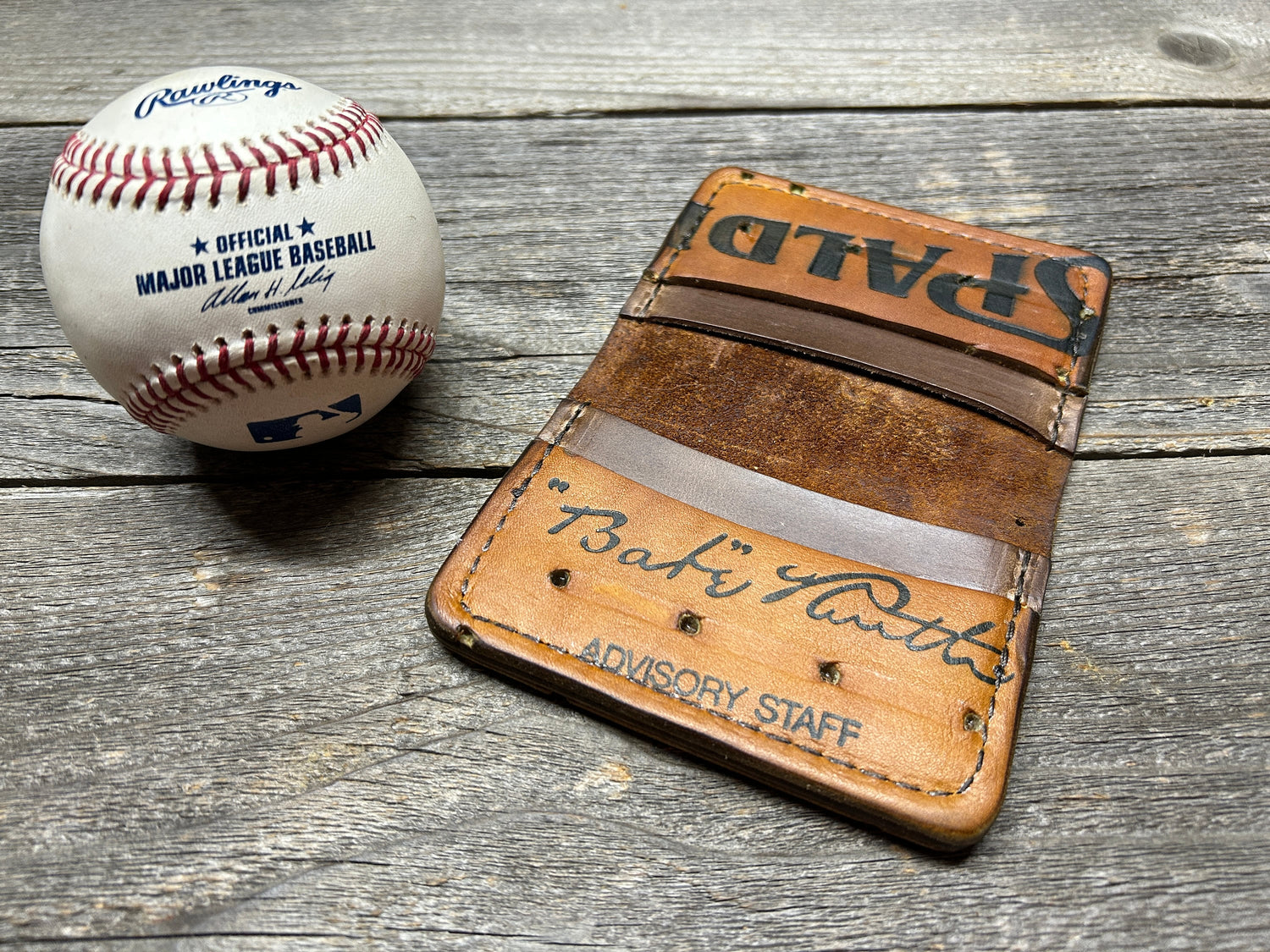 Vintage Spalding Babe Ruth Baseball Glove Wallet!!