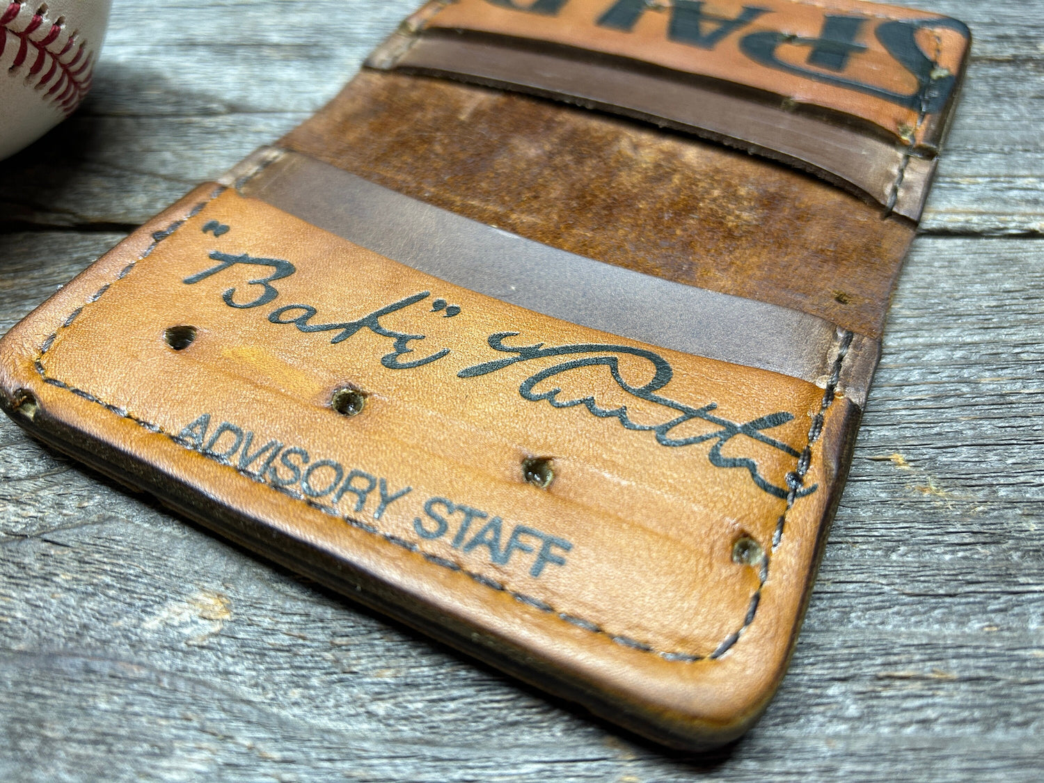 Vintage Spalding Babe Ruth Baseball Glove Wallet!!