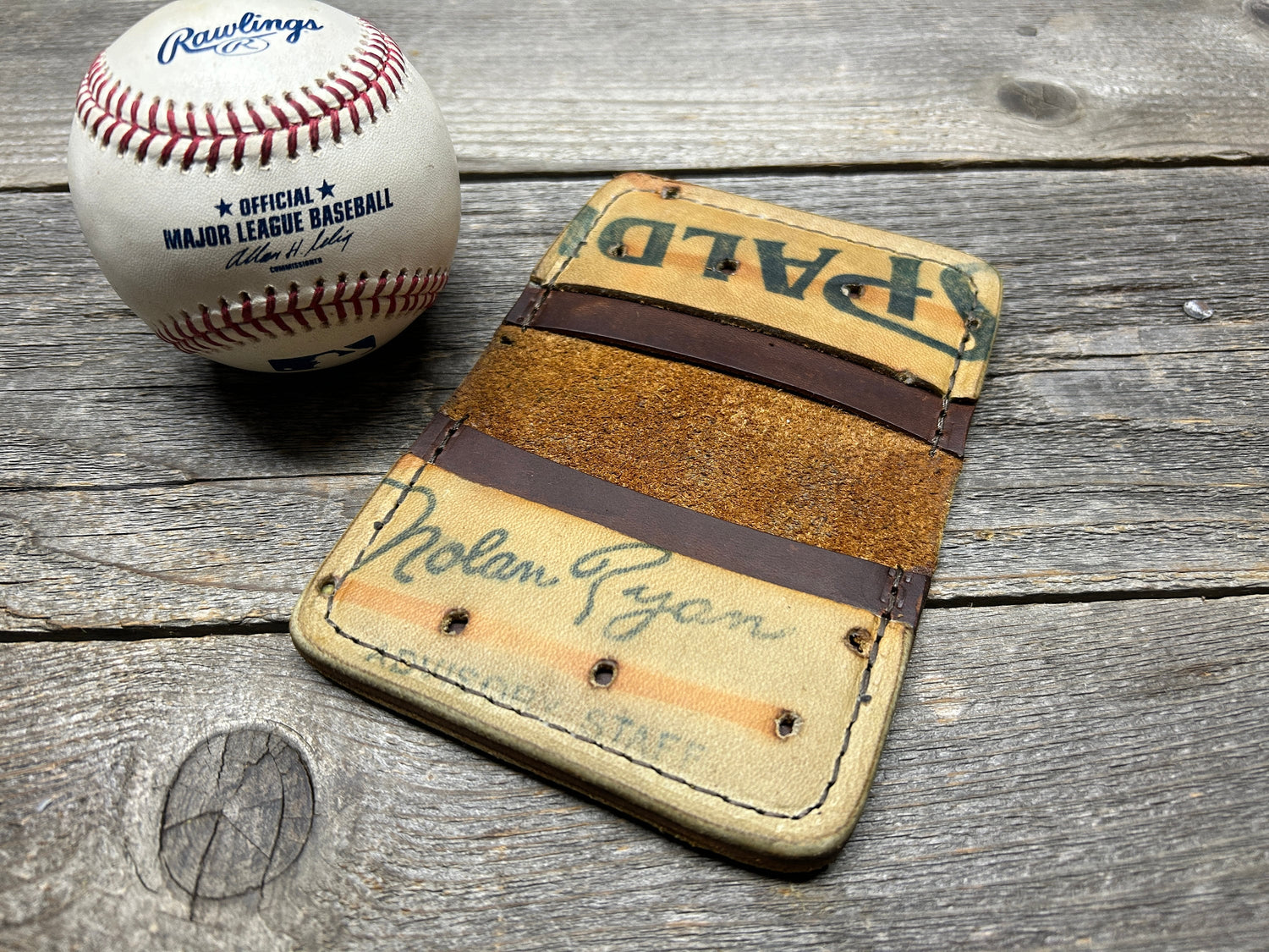 Vintage Spalding Nolan Ryan Baseball Glove Wallet