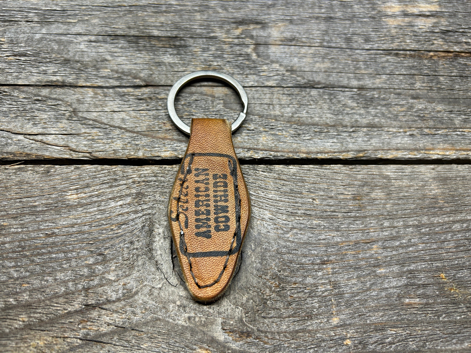 Vintage "American Cowhide" Baseball Glove Key Chain - NEW STYLE! (vintage hotel key style)!