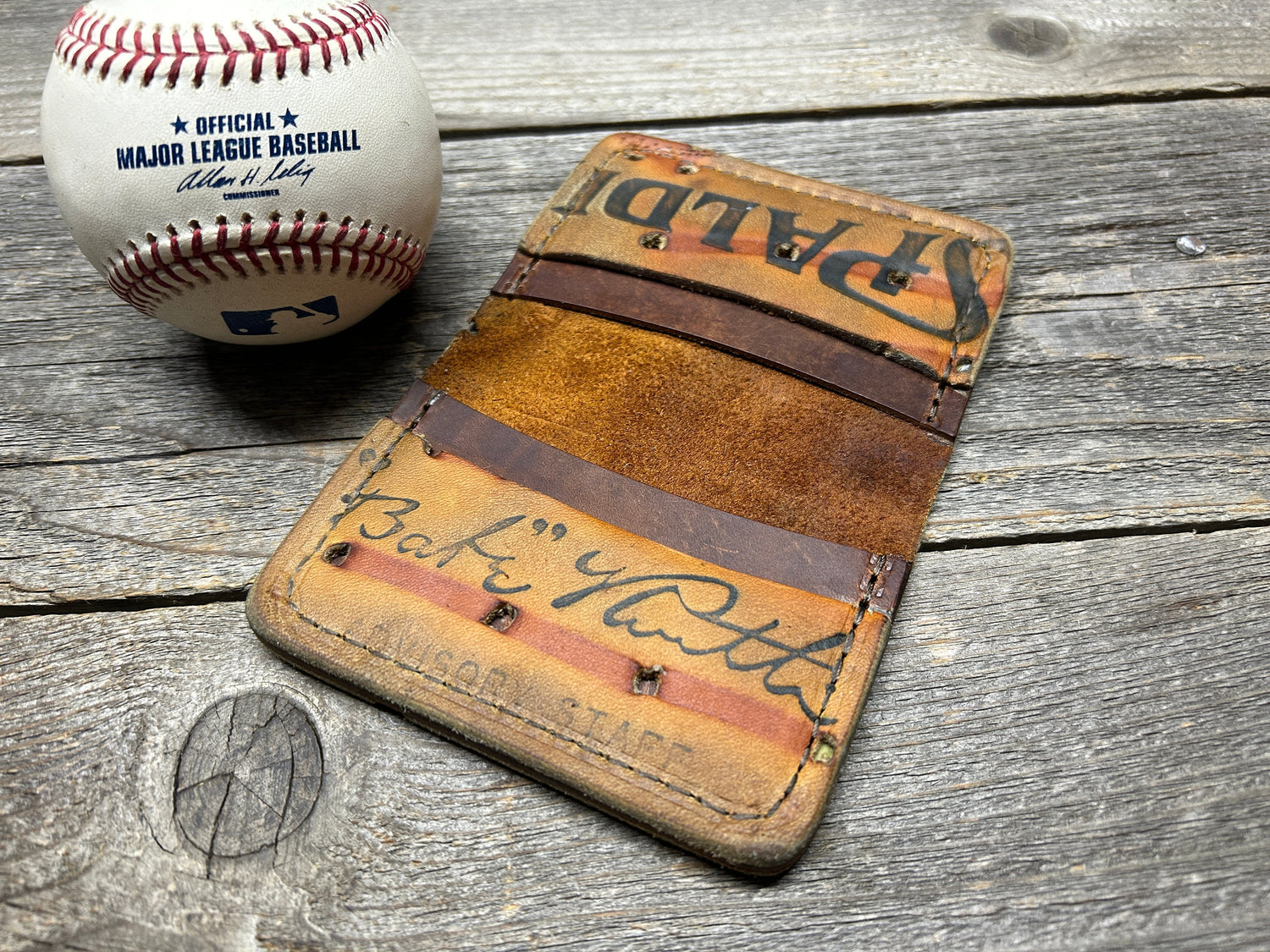 Vintage Spalding Babe Ruth Baseball Glove Wallet!!