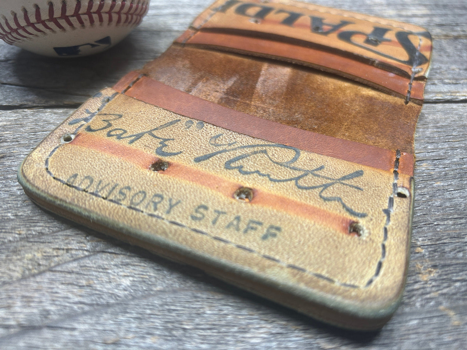 Vintage Spalding Babe Ruth Baseball Glove Wallet!!