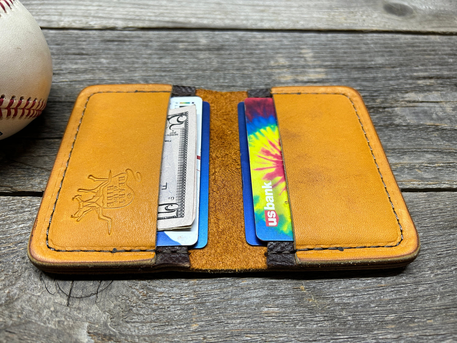 Old Style - Clearance - Rawlings Heart of the Hide Horween Baseball Glove Wallet!!