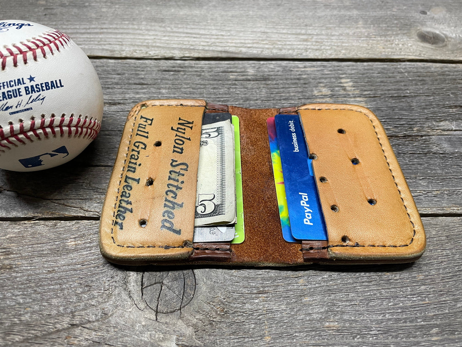 Vintage "Tru-Play" Baseball Glove Wallet!