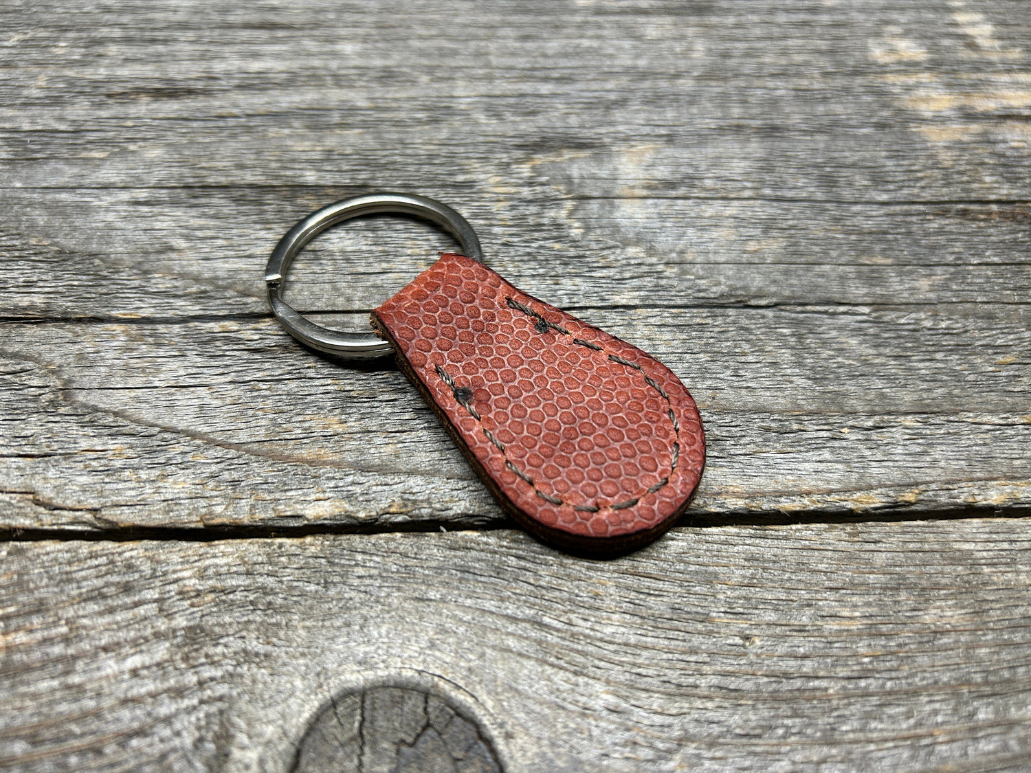 Horween Real NFL Football Leather Key Chain