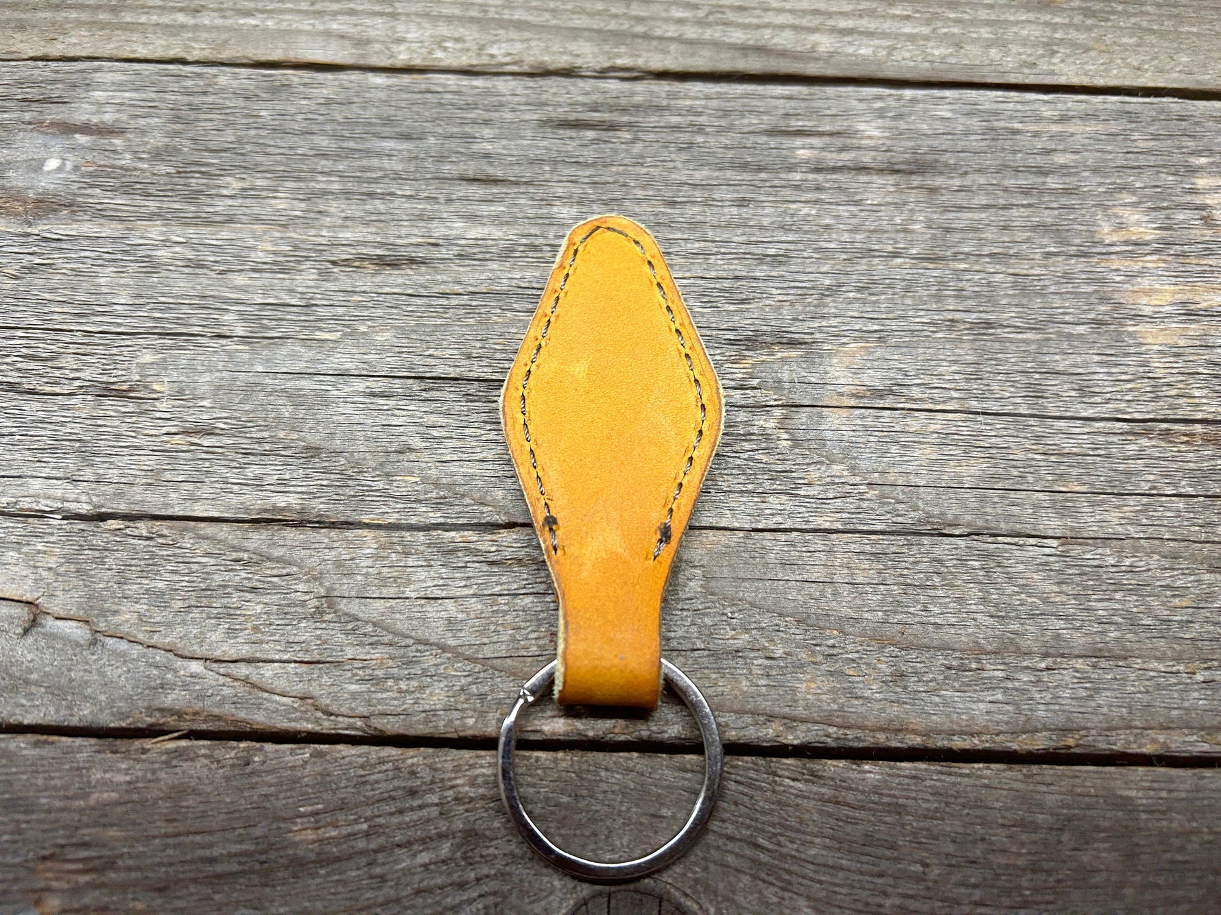 Rawlings Heart of the Hide Horween Baseball Leather Key Chain (vintage hotel key style)!