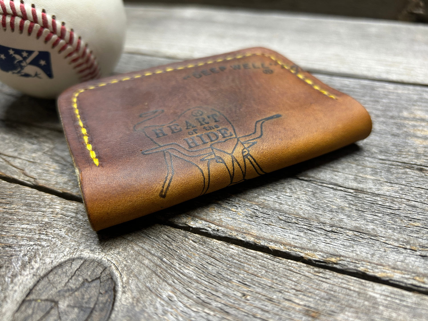 Vintage Made in the USA Rawlings Heart of the Hide Baseball Glove Wallet!