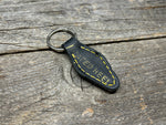 Vintage Rawlings Baseball Glove Keychain - Black Leather Hotel Key Style