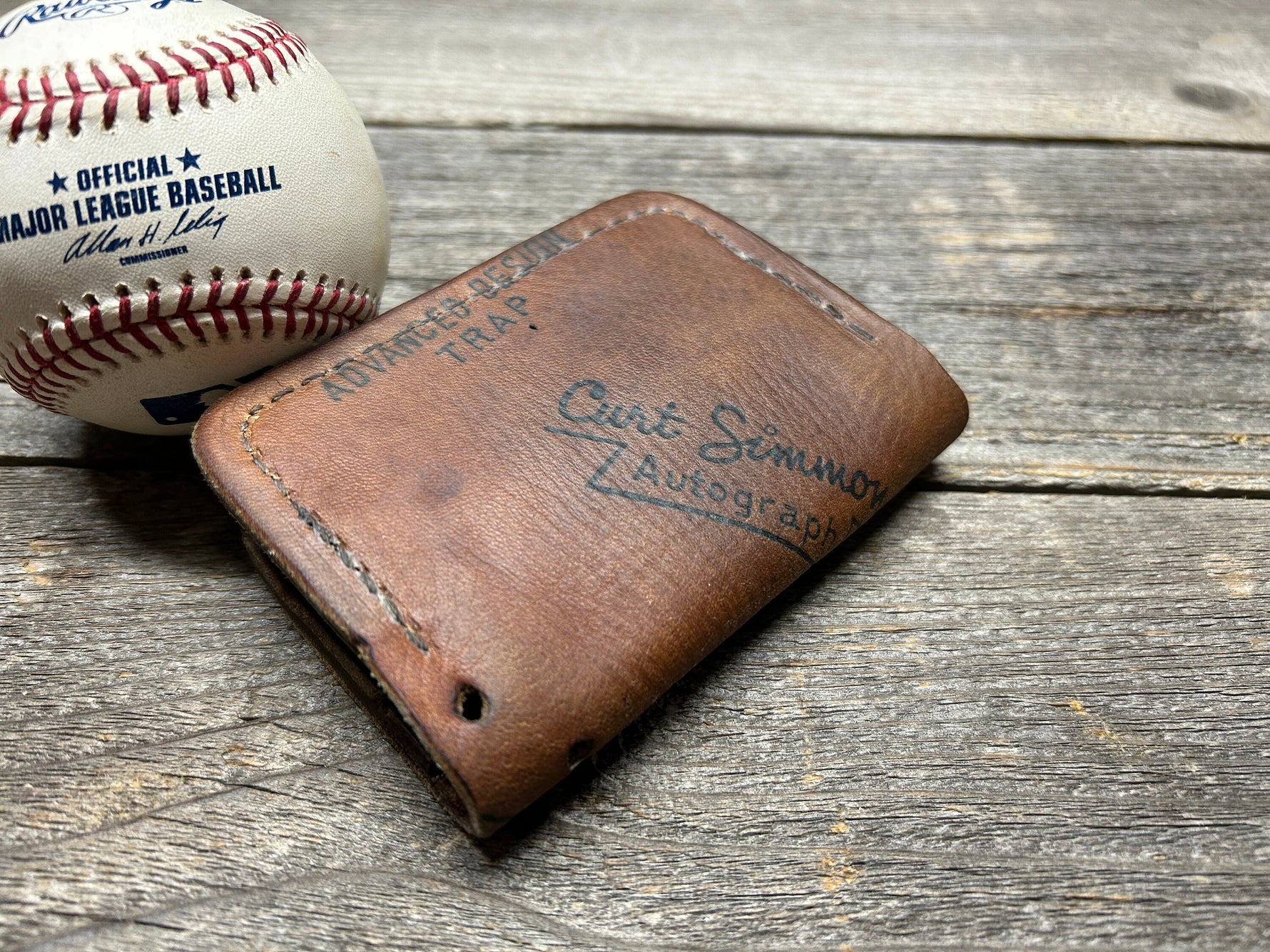 Vintage Regent Curt Simmons Baseball Glove Wallet!