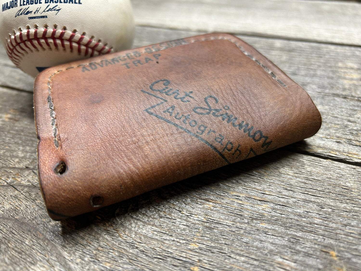 Vintage Regent Curt Simmons Baseball Glove Wallet!