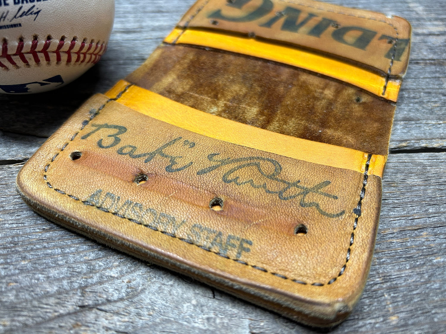 Vintage Spalding Babe Ruth Baseball Glove Wallet!!