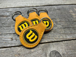 4 Pack! Great Gift Idea! Vintage Wilson/Horween Baseball Glove Key Chain!