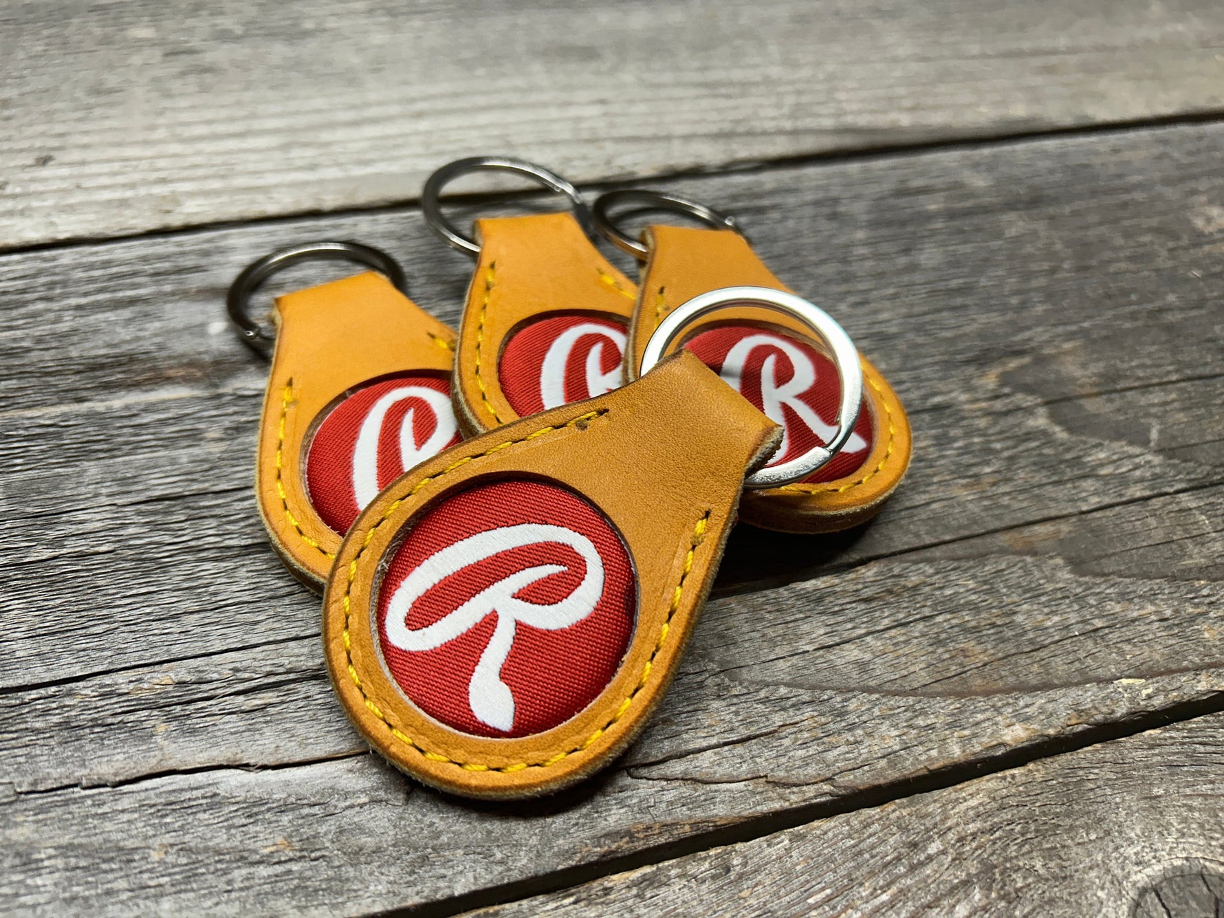 4 Pack! Great Gift Idea! Rawlings Heart of the Hide Horween Baseball Glove Key Chain!