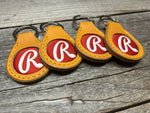 4 Pack! Great Gift Idea! Rawlings Heart of the Hide Horween Baseball Glove Key Chain!