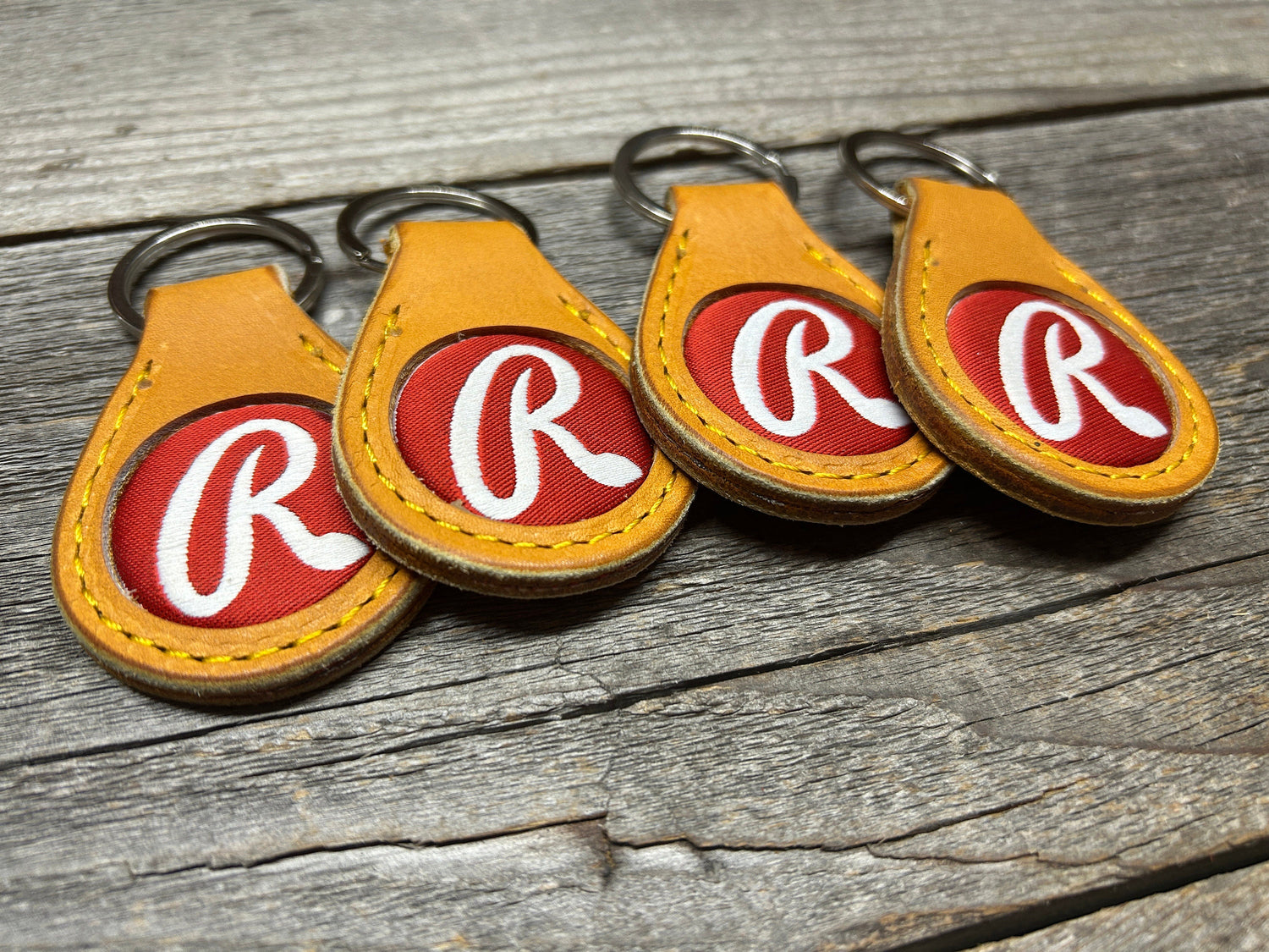 4 Pack! Great Gift Idea! Rawlings Heart of the Hide Horween Baseball Glove Key Chain!