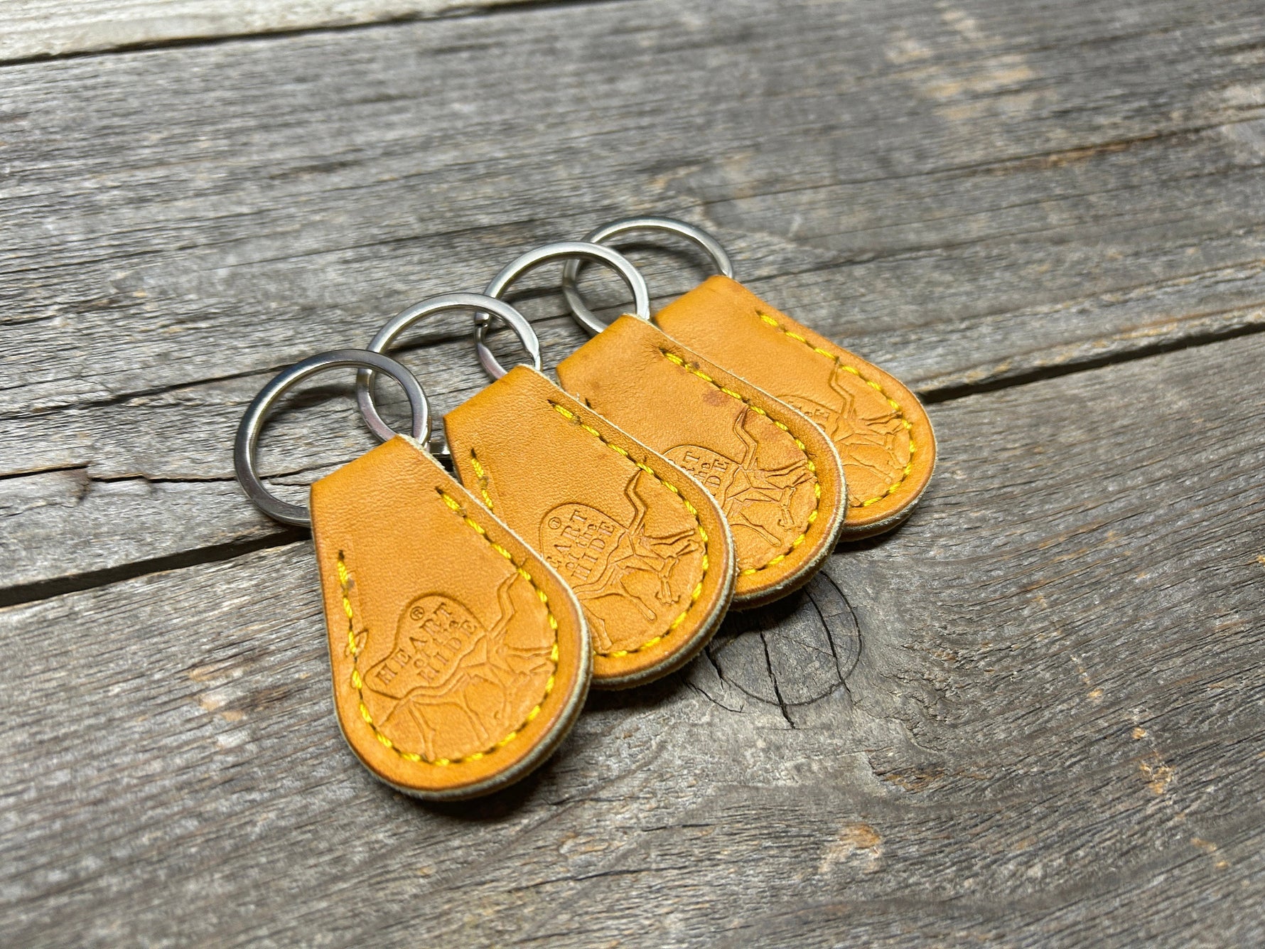 4 Pack! Great Gift Idea! Rawlings Heart of the Hide Horween Baseball Glove Key Chain!