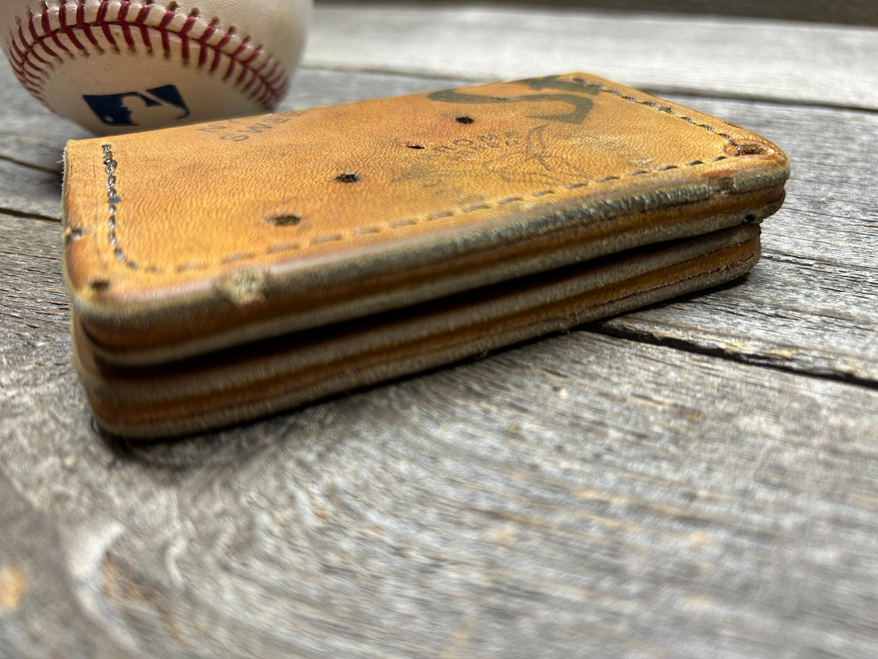 Vintage Spalding Babe Ruth Baseball Glove Wallet!!