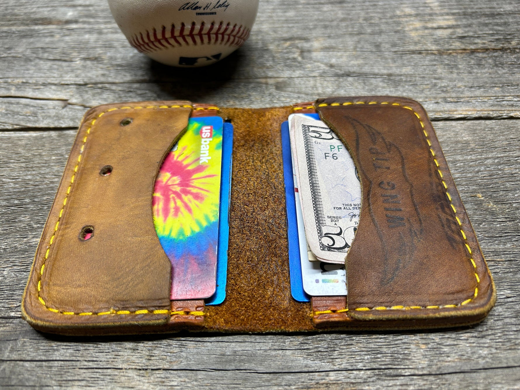 Vintage Rawlings Made in the USA Brooks Robinson Baseball Glove Wallet!