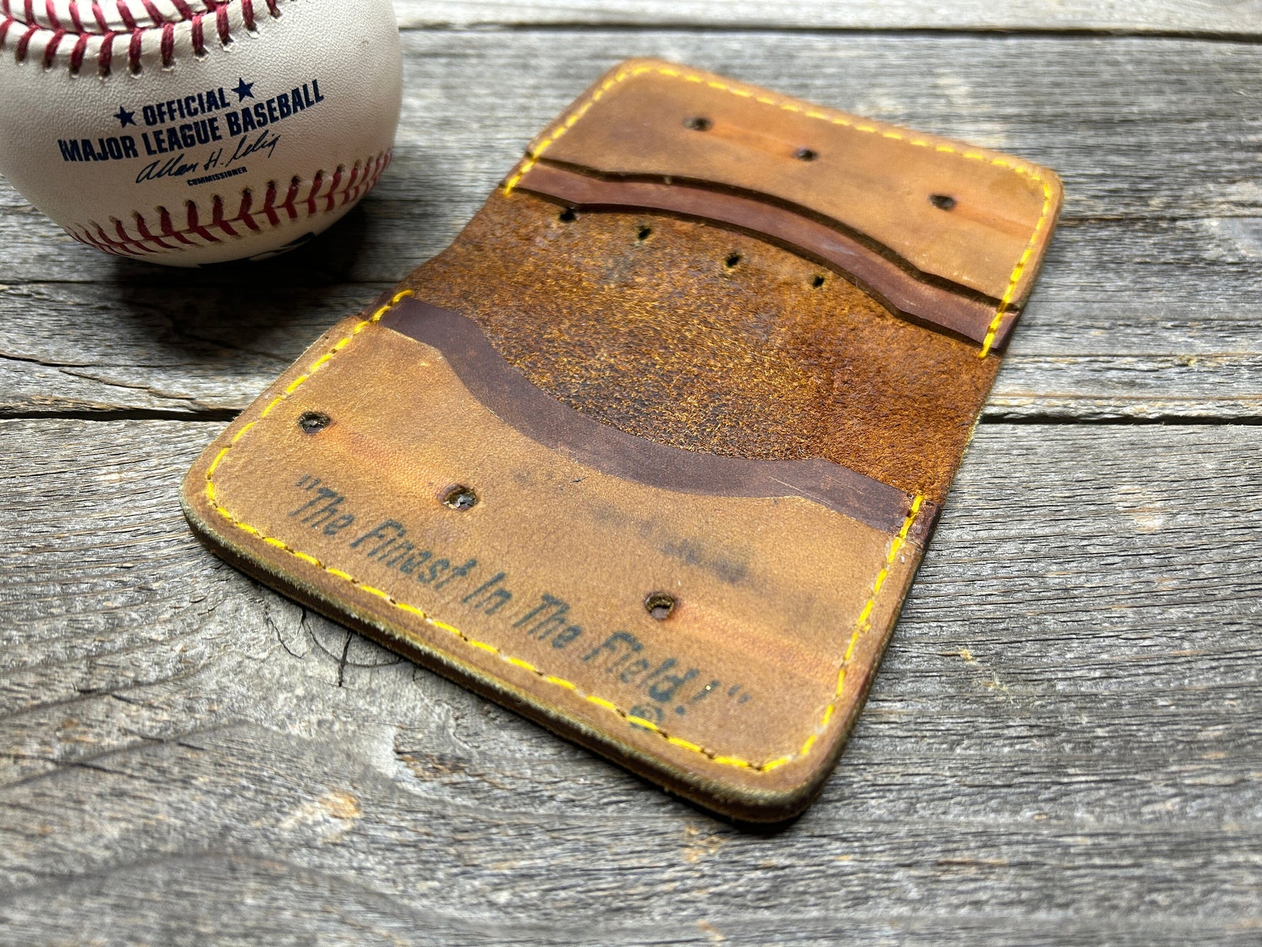 Vintage Made in USA Rawlings GGA Major League All Star Baseball Glove Wallet!