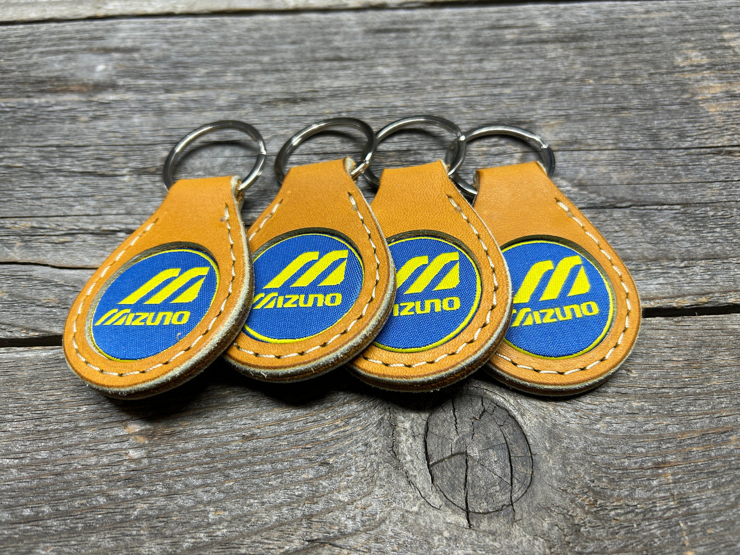 4 Pack! Great Gift Idea! Mizuno Baseball Glove Key Chain!