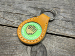 Horween Leather Baseball Glove Keychain, Sports Fan Gift
