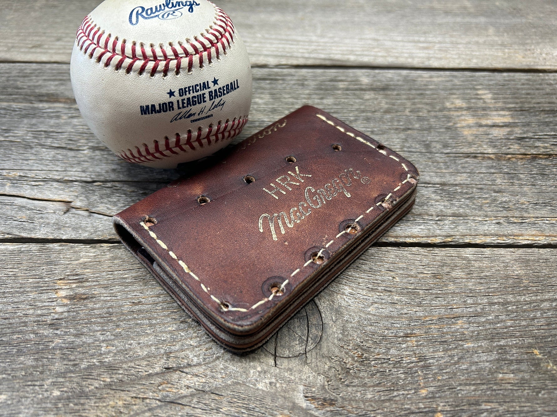 Vintage MacGregor Hank Aaron Baseball Glove Wallet!