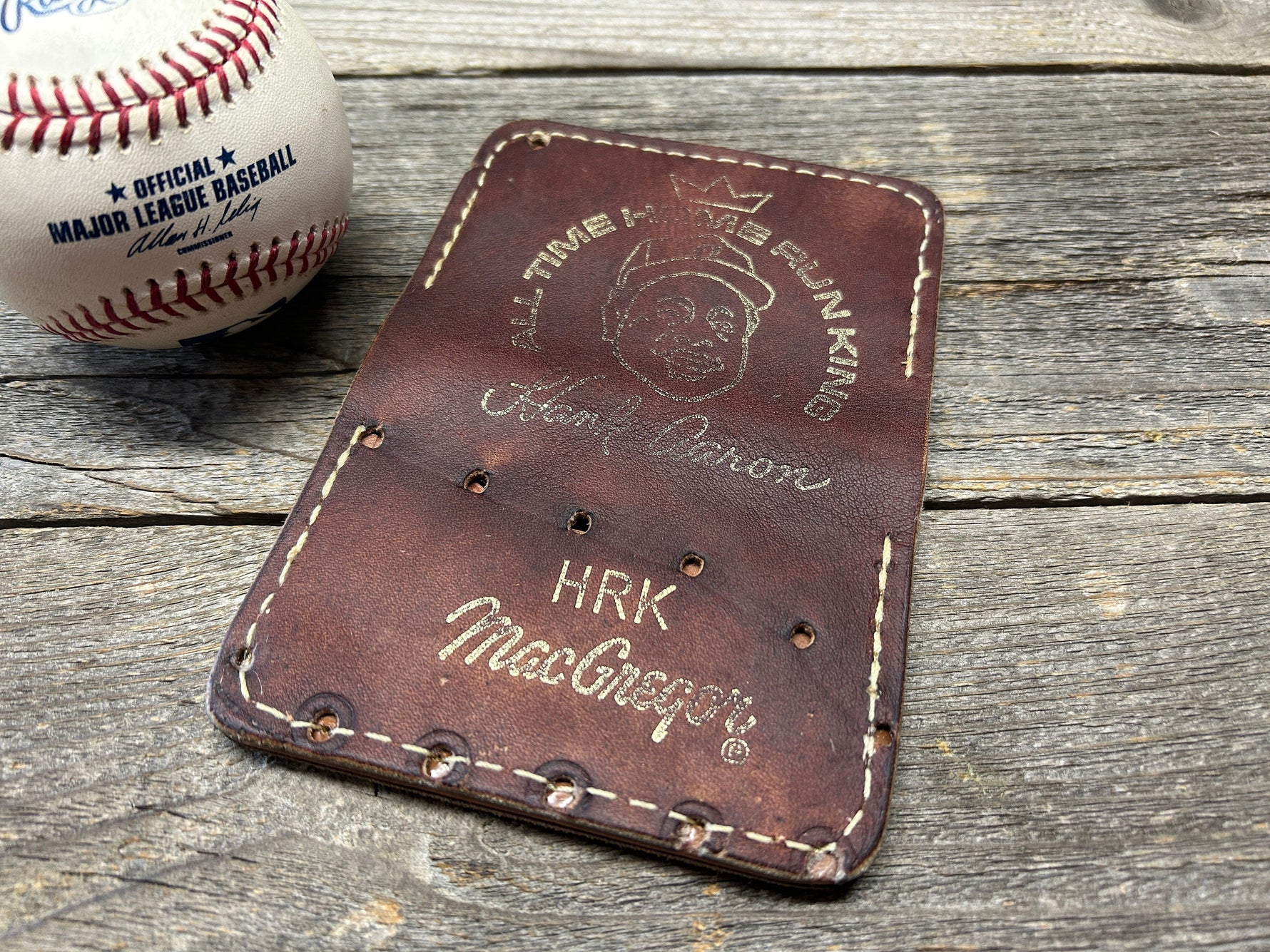 Vintage MacGregor Hank Aaron Baseball Glove Wallet!