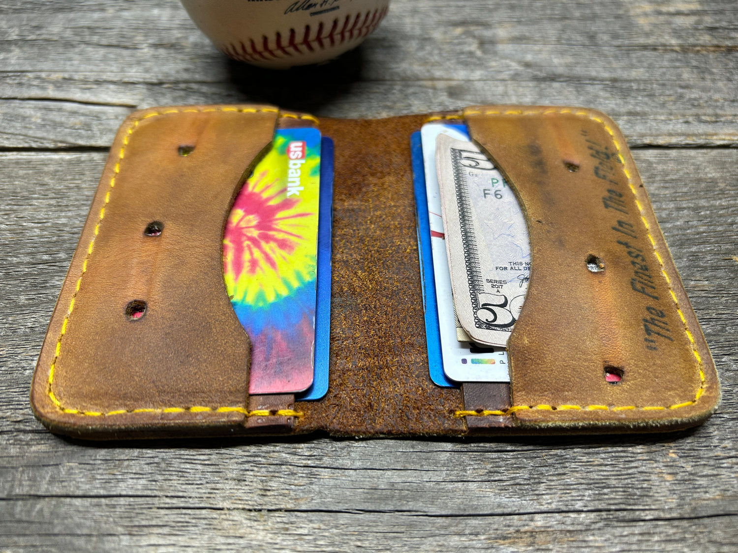 Vintage Made in USA Rawlings GGA Major League All Star Baseball Glove Wallet!