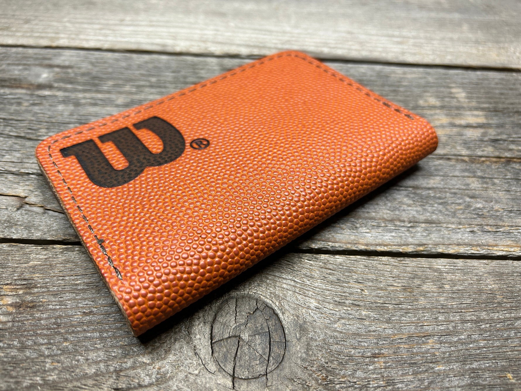 Horween (Wilson NBA Basketball) Leather Passport Cover!